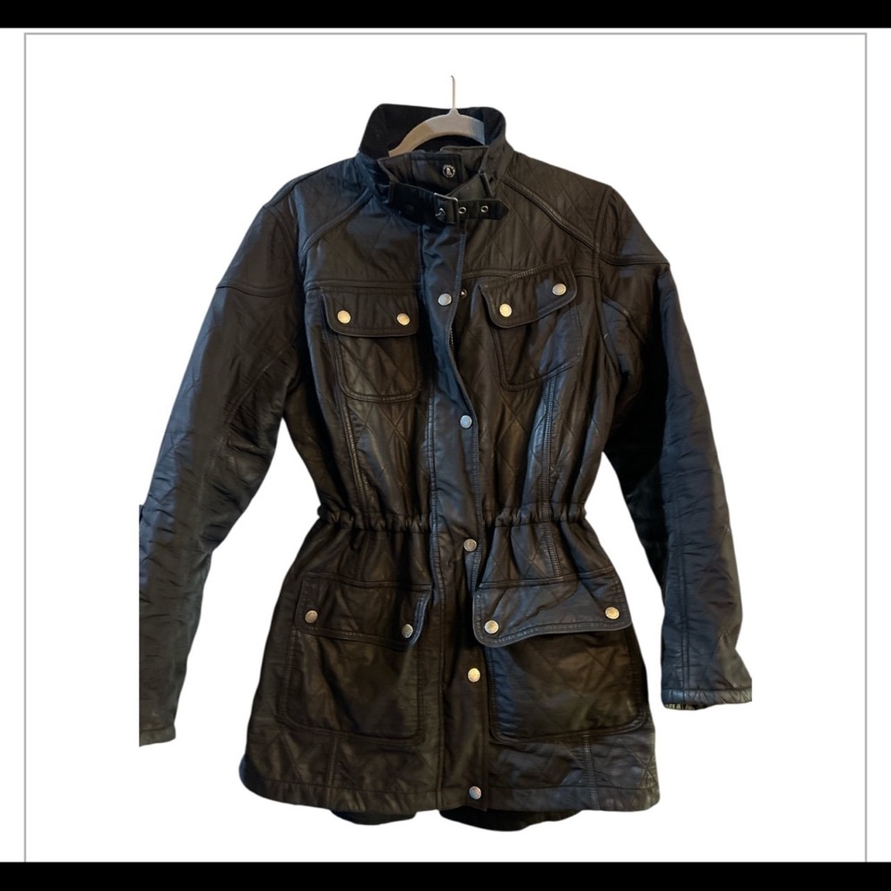 Barbour Areow Aronek Black Quilted Women's Jacket with draw string